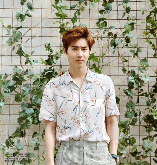 exo suho 时尚杂志写真曝光 人气美少年帅气逼人