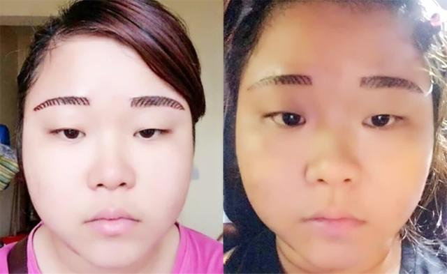 女子贪图便宜,花费300元做纹眉,纹完后却不敢见人