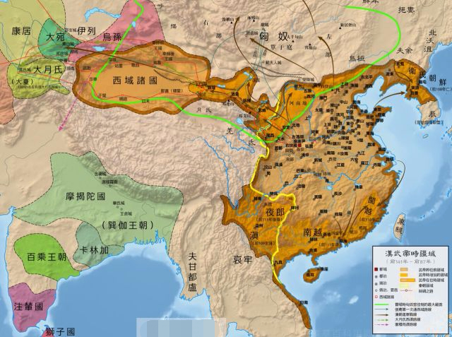 游牧民族———匈奴臣服于中原王朝的皇帝,为此又在今内蒙筑受降城