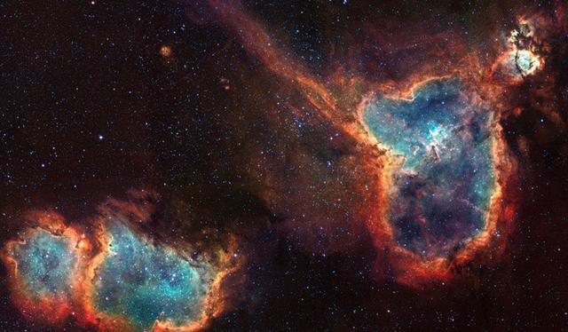 探索银河系:心脏星云与灵魂星云