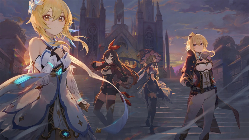 据悉,《云上城之歌》的一条广告直接采用了《原神》"西风骑士团"的