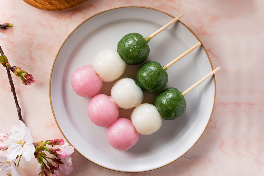 教你用三个步骤做出三色糯米丸子,q弹软糯,吃一口就爱上