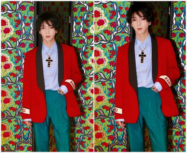 华晨宇穿红配绿出席gucci活动,锥子脸吓坏网友!