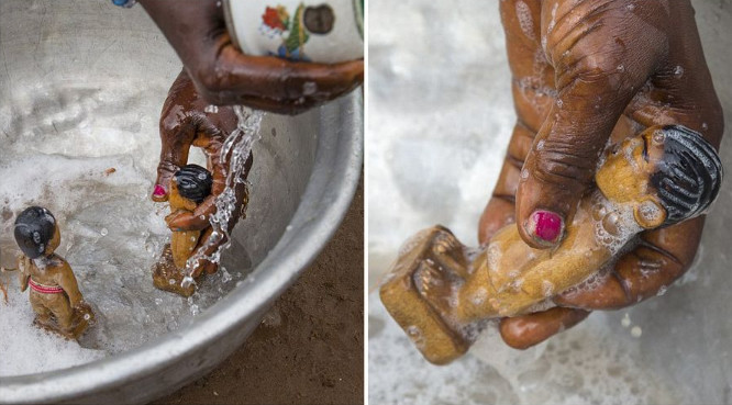非洲小部落骇人习俗:为夭折孩子做木偶,谋取同情和捐款