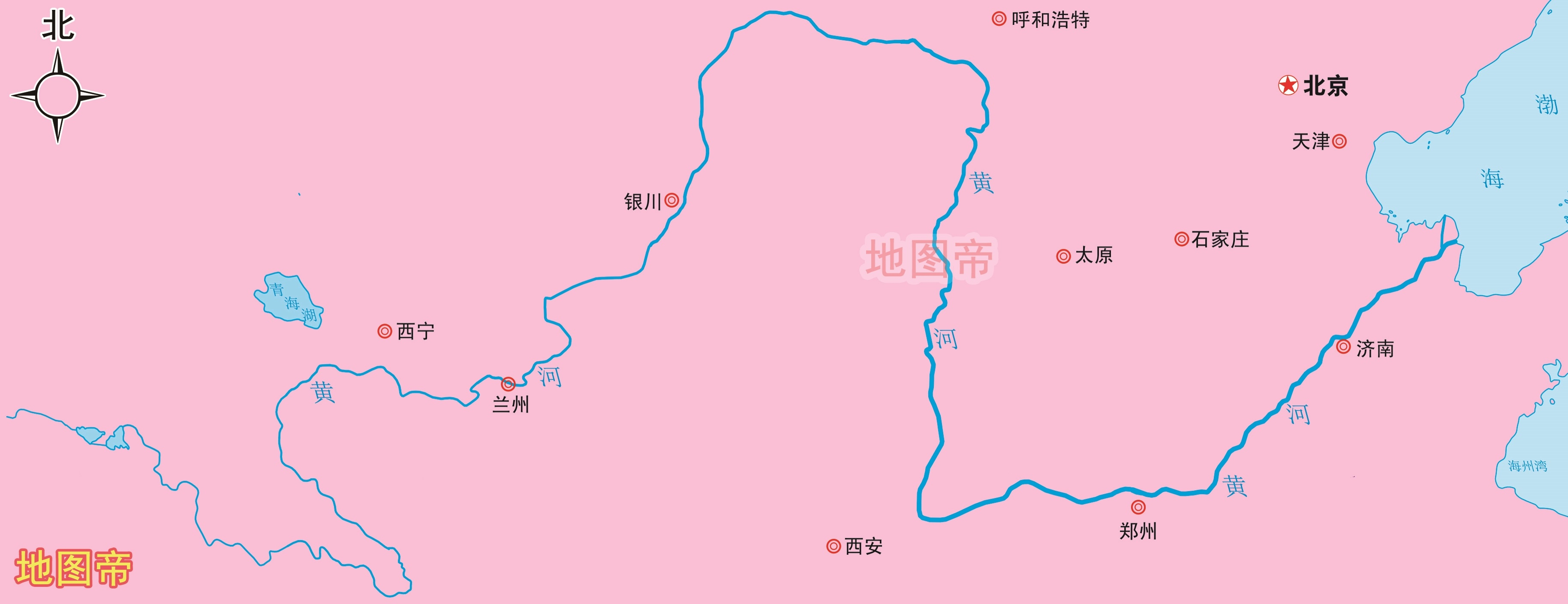 黃河干流流經青海,四川,甘肅,寧夏,內蒙古,陝西,山西,河南及山東9個省