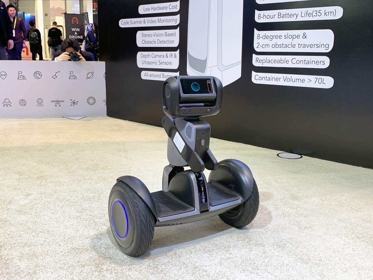 大秀导航能力!segway配送机器人亮相ces 2019